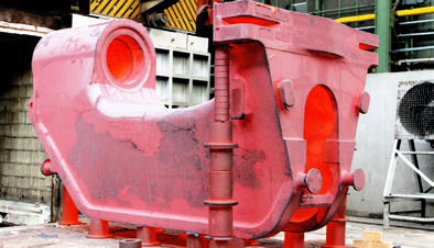 Press frame casting following isothermal annealing