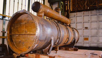 Heat exchanger shell following stress-free annealing